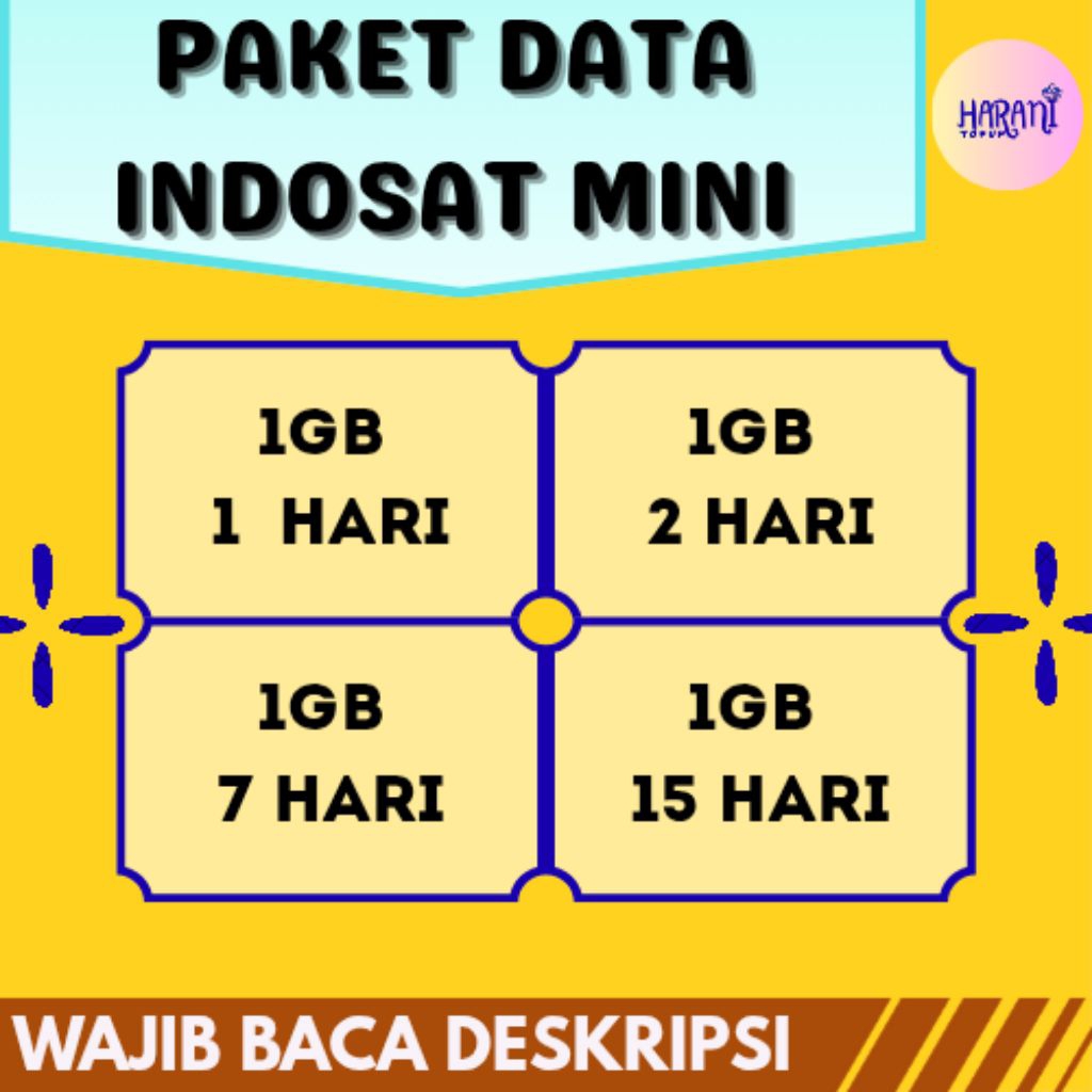 Paket Data INDOSAT MINI | Kuota INDOSAT MINI | INDOSAT YELLOW | Kuota LANGSUNG MASUK