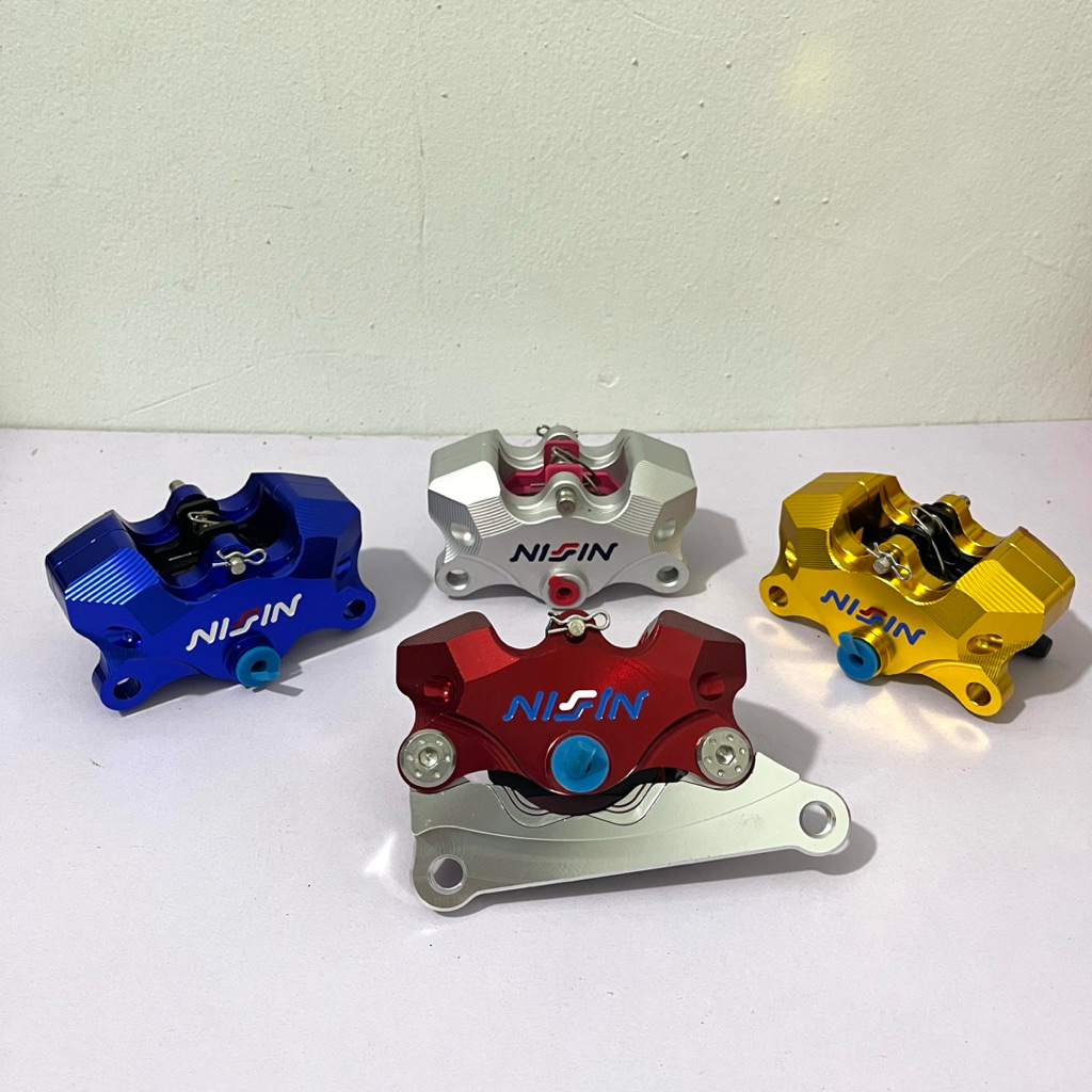 Kaliper 2 Piston NS CNC + Breket  Kaliper Belakang NMAX NMAX 155