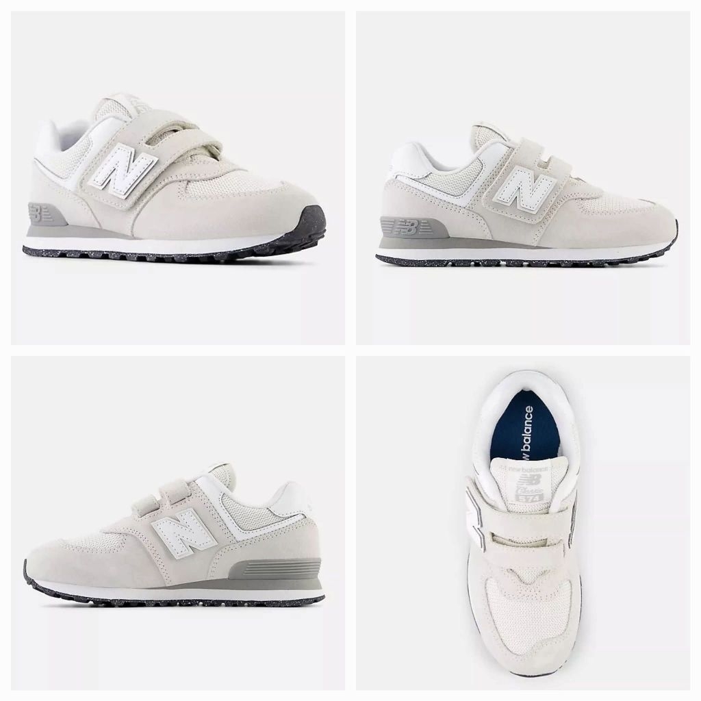 New Balance Kids 574 Grey Sneakers Shoes Kode Produk: NEWPV574EVW
