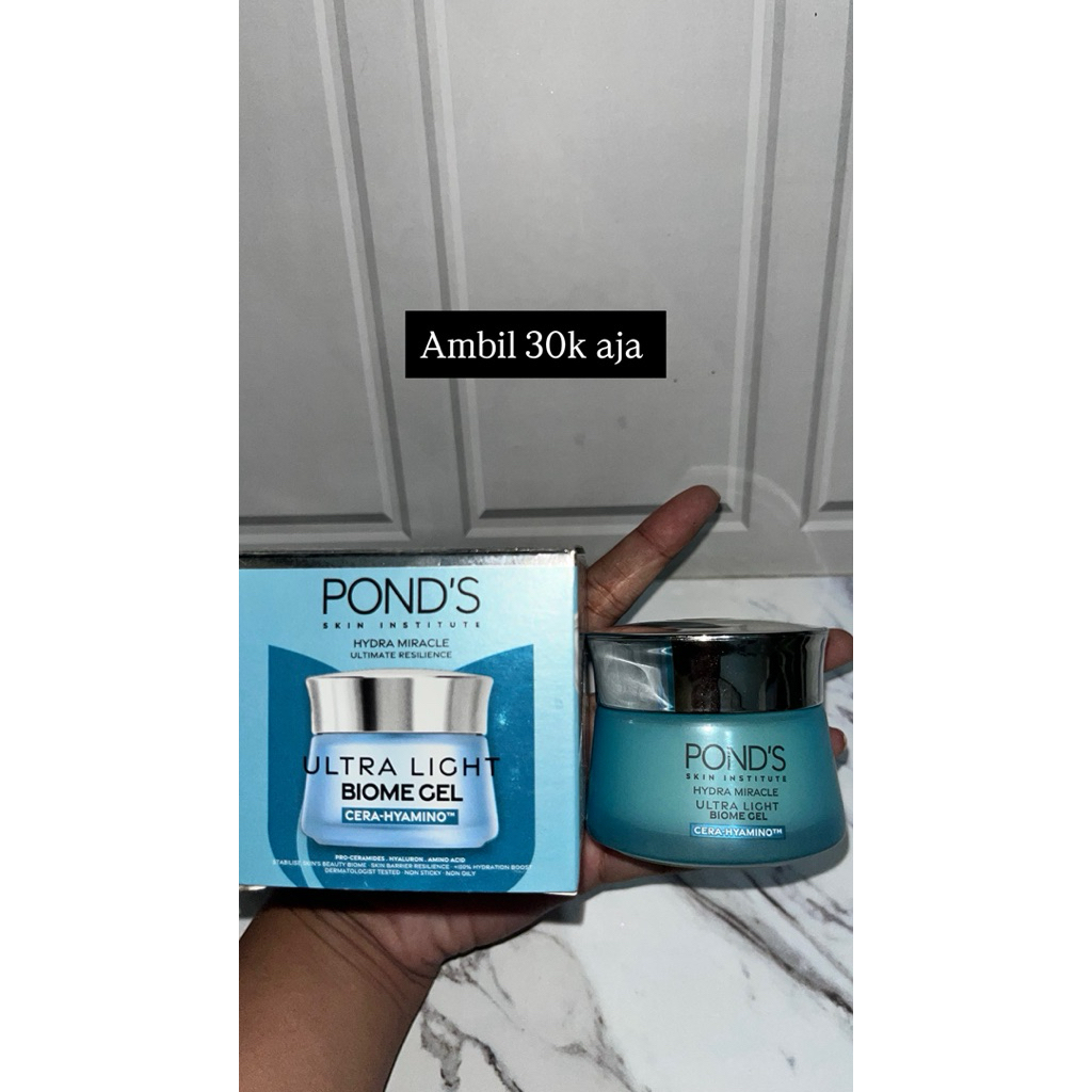 preloved moisturizer ponds biome gel