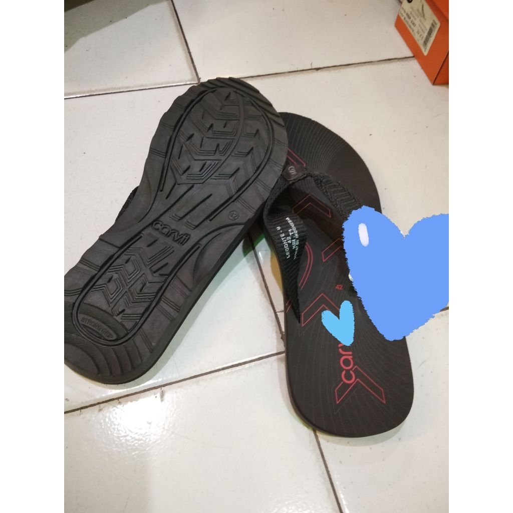 sandal jepit carvil cewe cowo UK 39 40 41 42