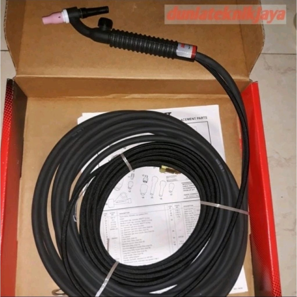 Stang las Tig Torch argon Weldcraft WP 9FV WP9FV WP 9 FV - WP 9 F V Flexible Fleksibel Valve