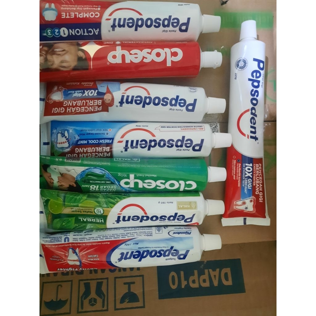 PEPSODENT Pasta Gigi 190gr / 225gr Tanpa Dus