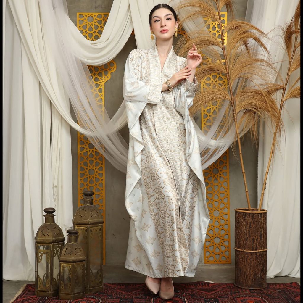 Kaftan Ivory | Kaftan Putih | Kaftan Modern | Kaftan Jumbo | Long Kaftan | Dress Ivory | Dress Putih