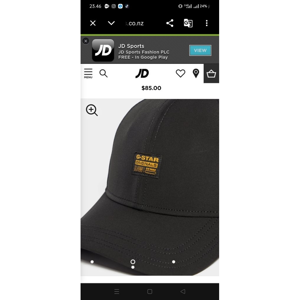 Topi G star Raw Denim original