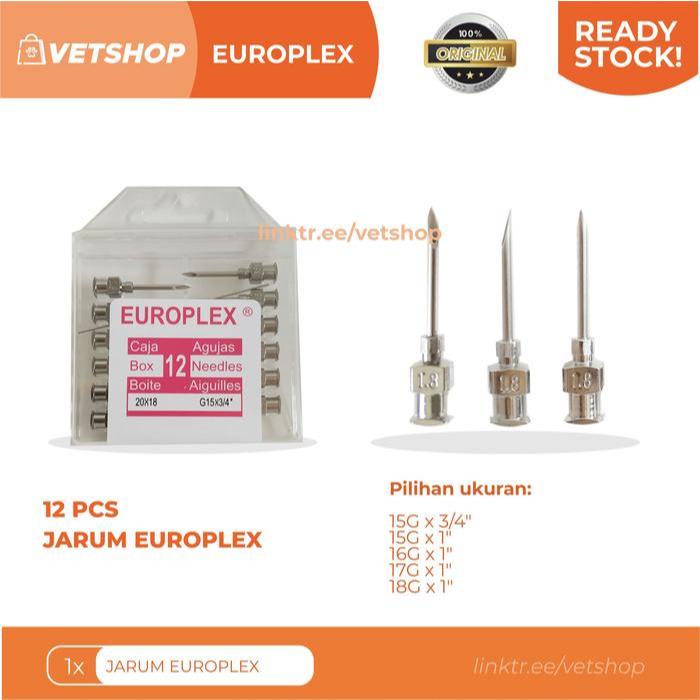 Royalcaninpetindo - Jarum Europlex / Needle Syringe Europlex - 12 Pcs