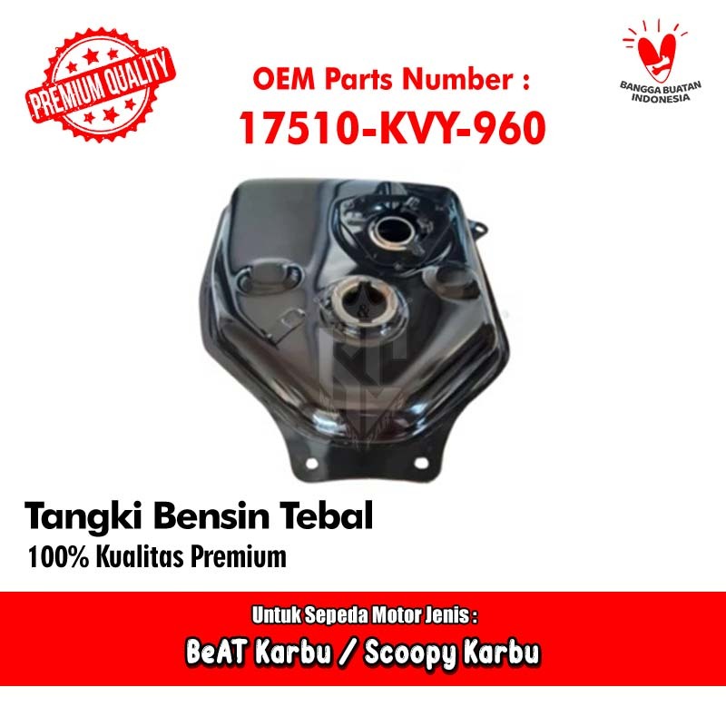 Tangki Bensin Fuel Tank Honda BeAT Karbu Scoopy Karbu Kode Parts 17510-KVY-960