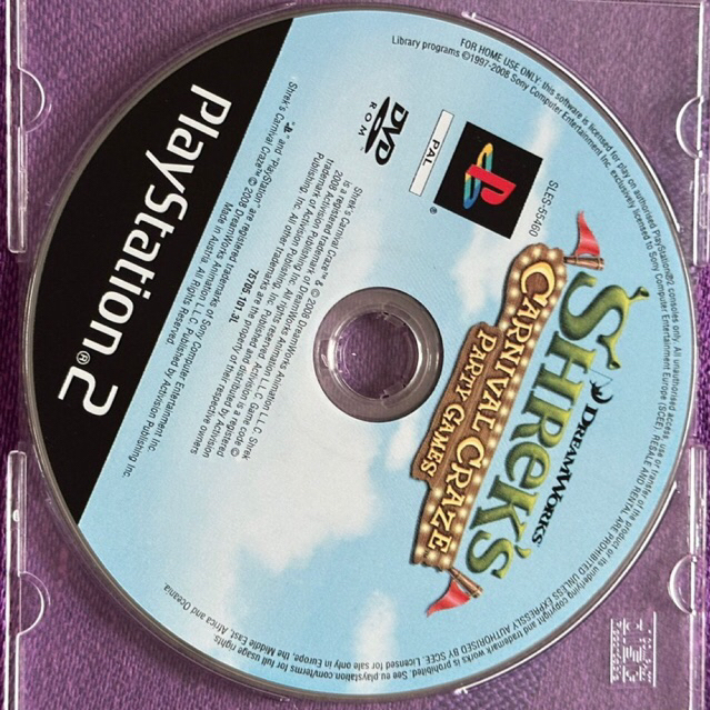 kaset ps2 ori pal shrek carnival