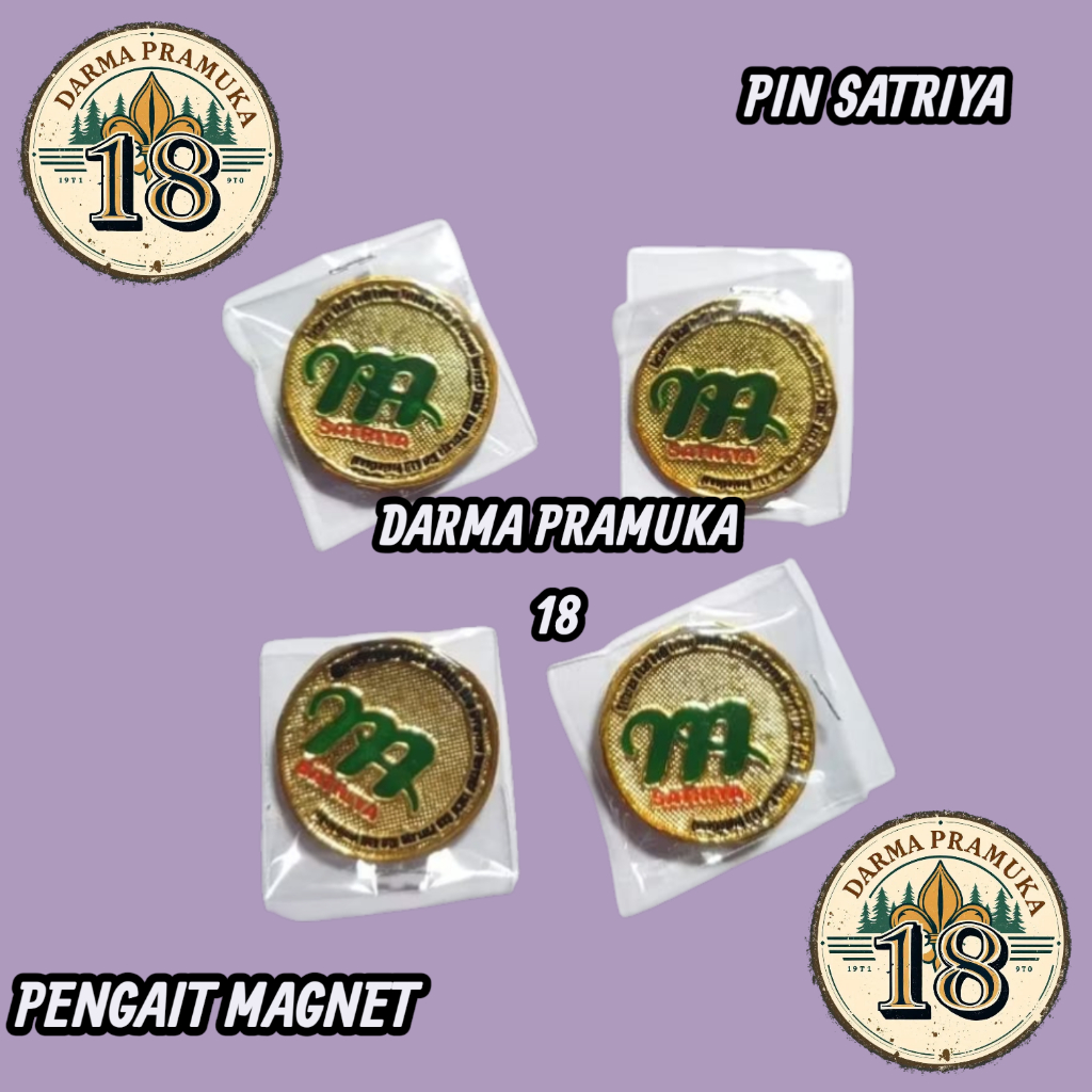 5 Biji Pin Satria PNS Bros Pin Satriya Yogyakarta
