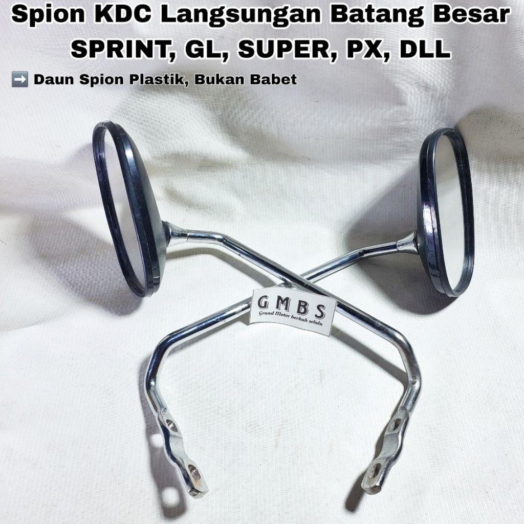 Spion KDC Kanan Langsungan Batang Besar Vespa Super Sprint Veloce Bagol GL PX PS
