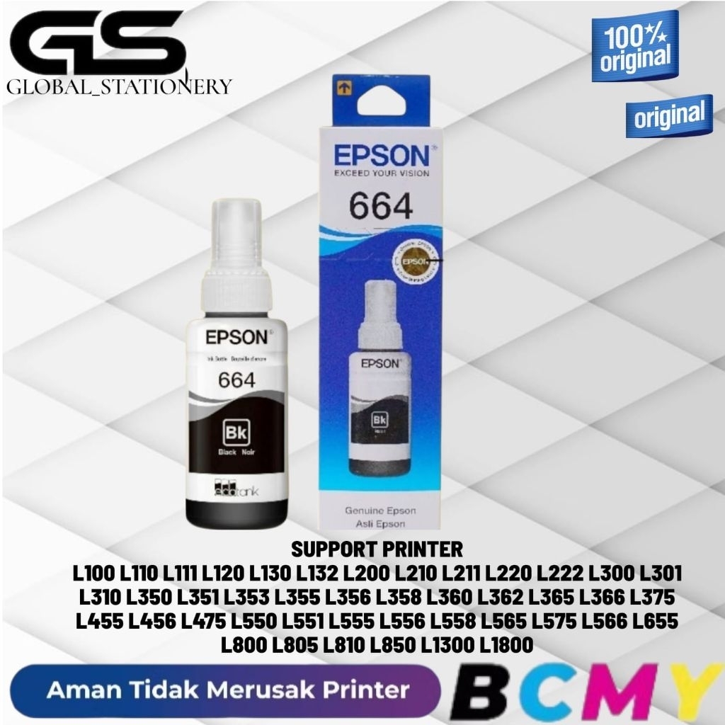 TINTA EPSON 664 BLACK ORIGINAL