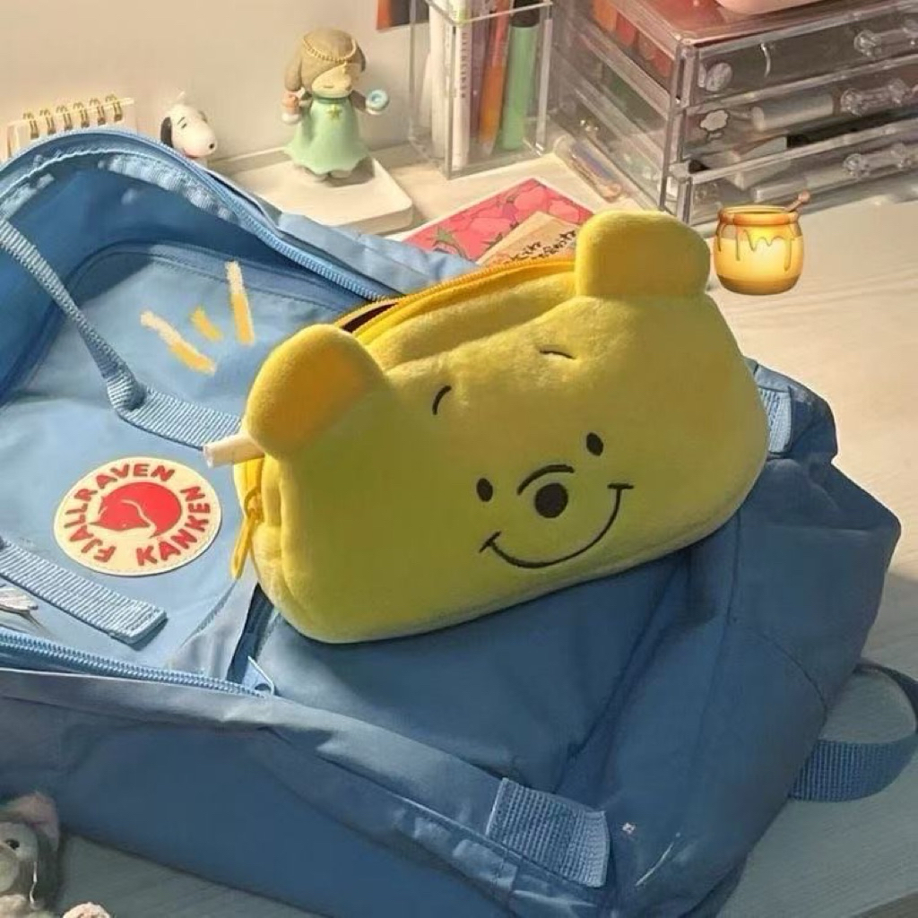 [PREORDER] Pouch Beruang Imut Plush – Tempat Pensil & Makeup Kapasitas Besar