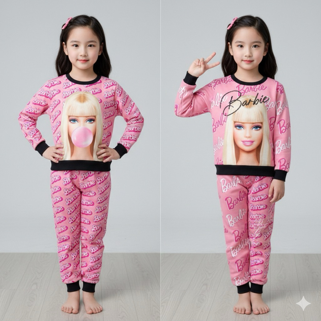 TERMURAH HARGA GROSIR BAJU BRANDED ALOHA KAI ANAK 2-6THN/ BAJU BARBIE ANAK ALOHA KAI