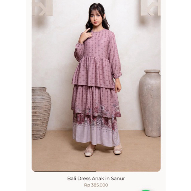 greisy official dress anak Bali Sanur size 7
