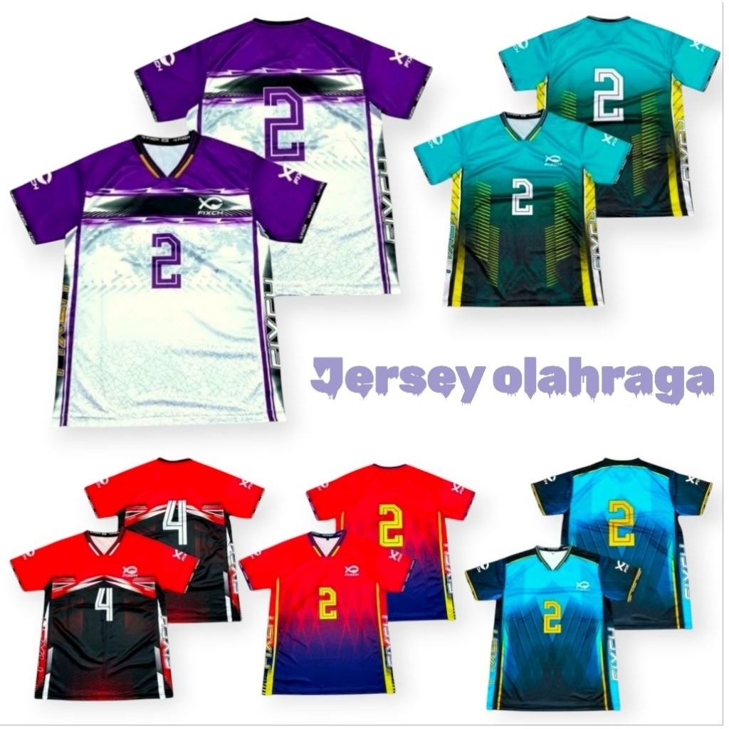 Jersey voli 1 lusin full printing voli jersey lusinan voli full printing voli JERSEY VOLI FULL PRINT