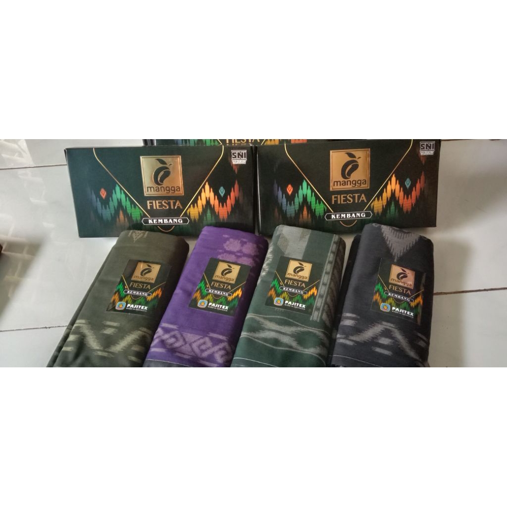 sarung mangga fiesta kembang katun preemium cap mangga