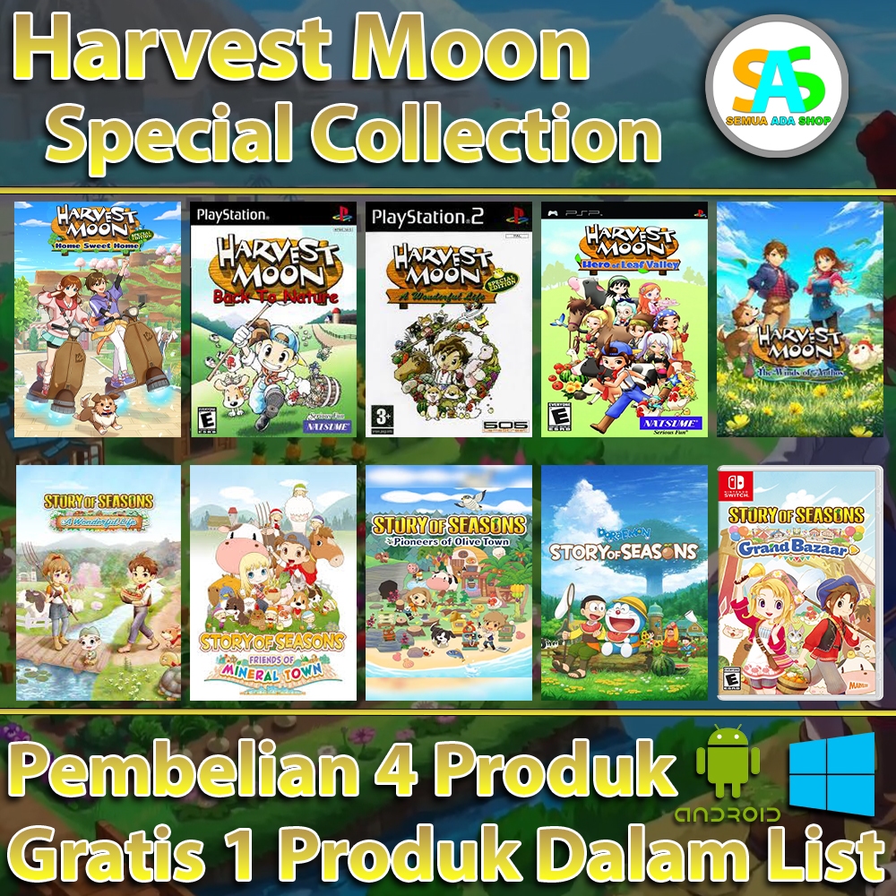 Special Complete Edition Harvest Moon  Buy 3 Get 1 For PC | Android | IOS