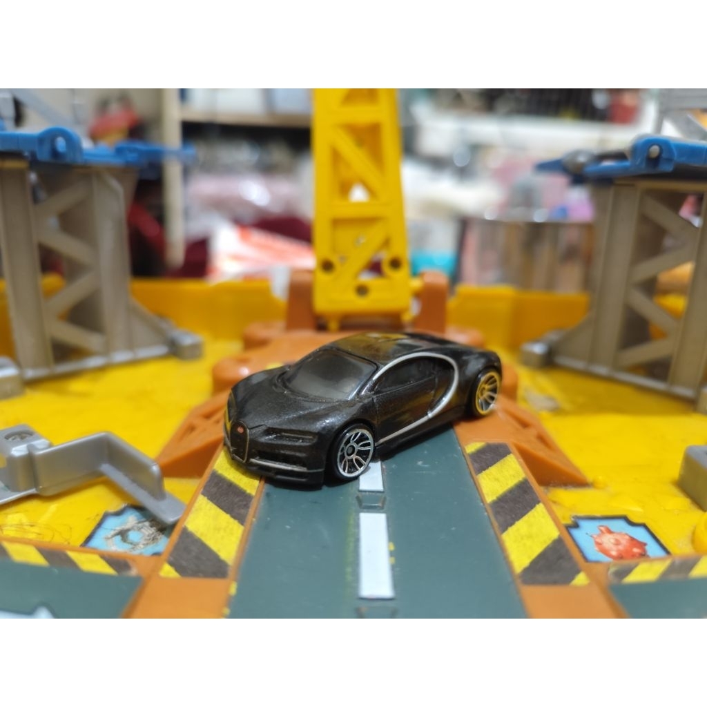 Hotwheels Bugatti Chiron Black Hitam Loose