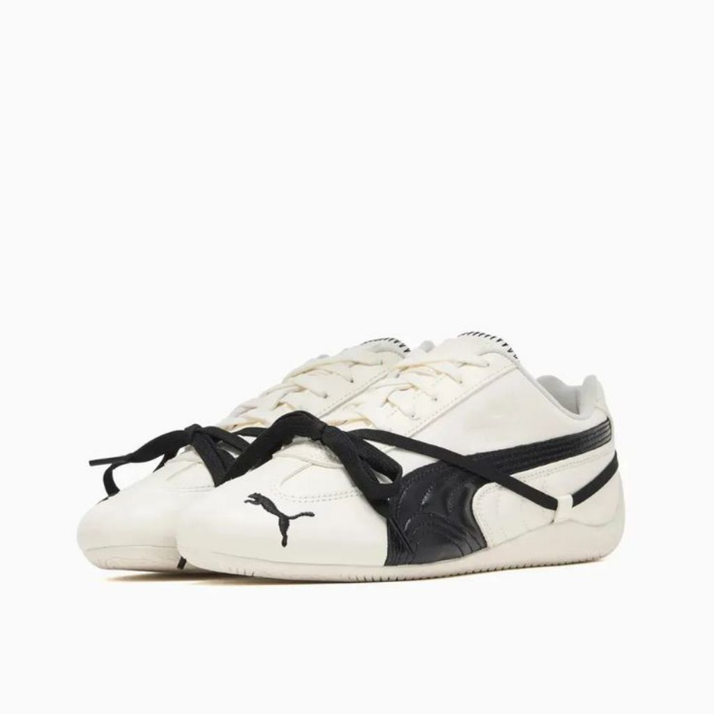 Sepatu wanita puma Rosie White black bahan leather ori Size 36-41(wajib up 1 size)