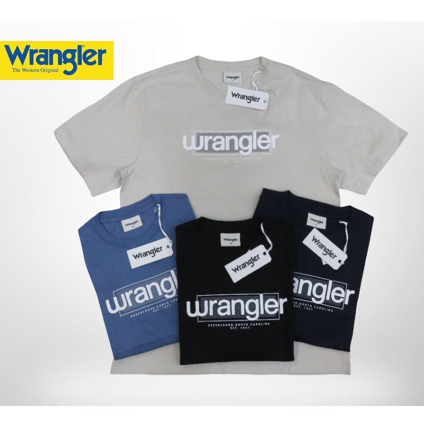 KAOS OBLONG PENDEK PRIA RELAXFIT BRAND ORI MEREK WRANGLER PRICE Rp.273.900