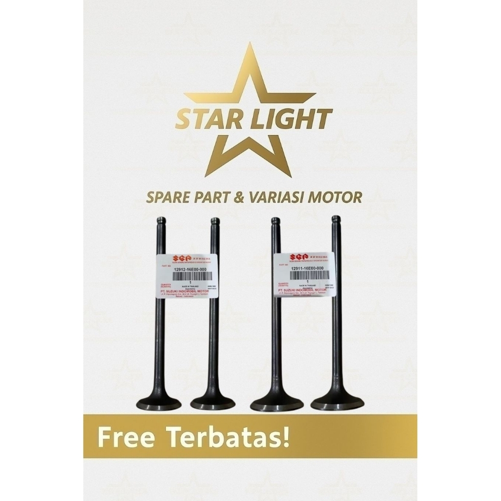 KLEP SET PAYUNG KLEP SATRIA FU 150 ORIGINAL THAILAND (1SET/4PCS)