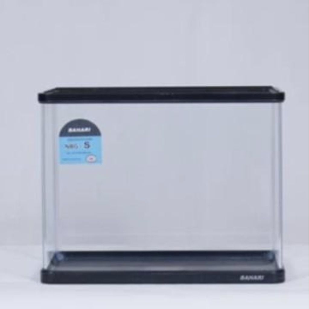 Aquarium Bending Nisso Bahari NBG S ukuran 31cm volume 12L kaca tanpa sambungan [INSTANT ONLY]