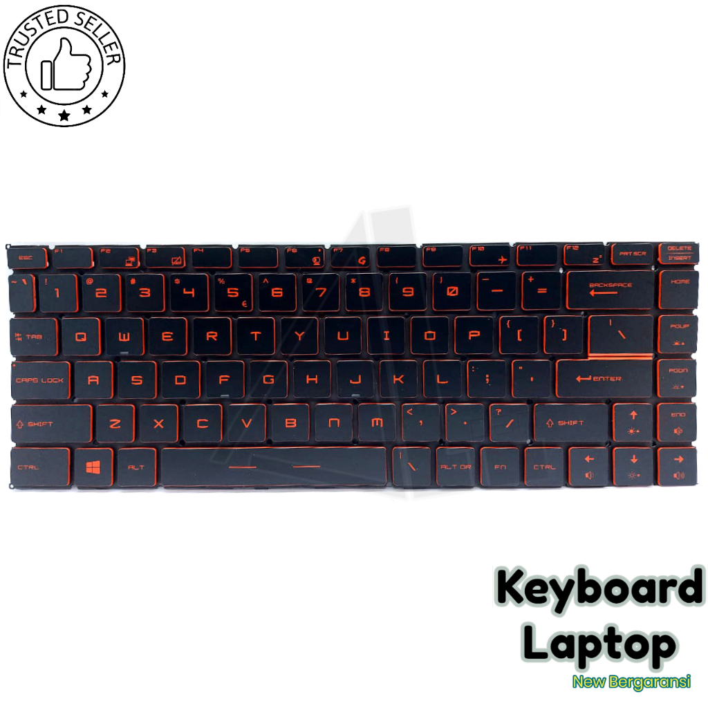 Laptop Keyboard MSI PS42 Modern 8RC PS42 Modern 8RA Keyboard Laptop ,BACKLIGHT ,NEW BERGARANSI (HANY