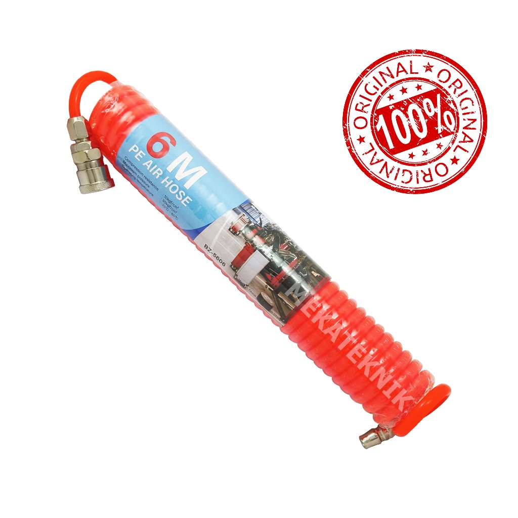 SELANG RECOIL 6M BENZ / SELANG KOMPRESOR 6 METER / RECOIL HOSE 6 METER PE