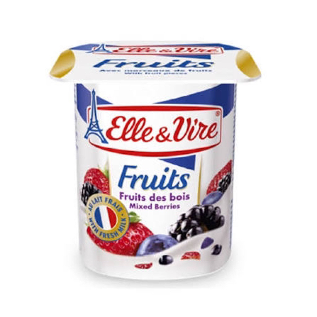 elle & vire fruit yoghurt