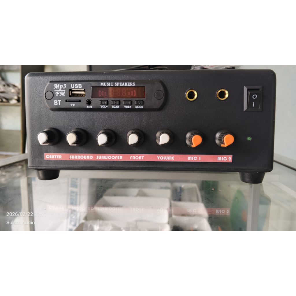 Ampli Mini Home Teather 5.1 Optic Karaoke Echo