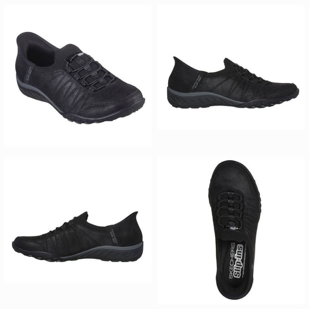 Skechers Slip-Ins Breathe-Easy Home Body Black Women's Leisure Shoes Kode Produk: SKE100615BBK