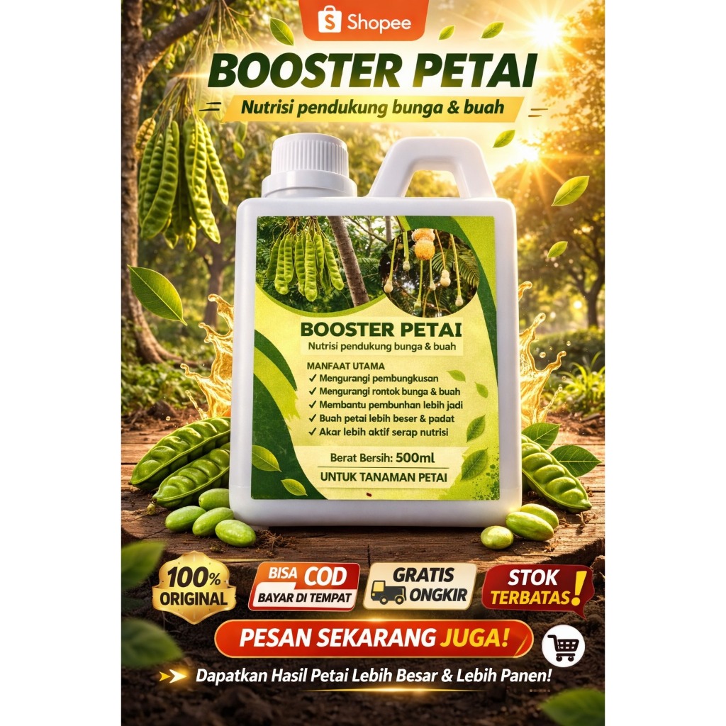 pupuk cair booster petai/pete pupuk perangsang buah, pelebat