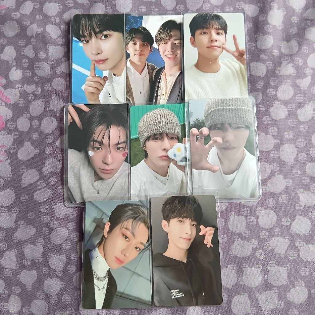 CLEARANCE SELL READY PC (PHOTOCARD) JAEHYUK TREASURE SET, SVT SET, ZB1 SUNG HANBIN, DAY6 WONPIL DOWO