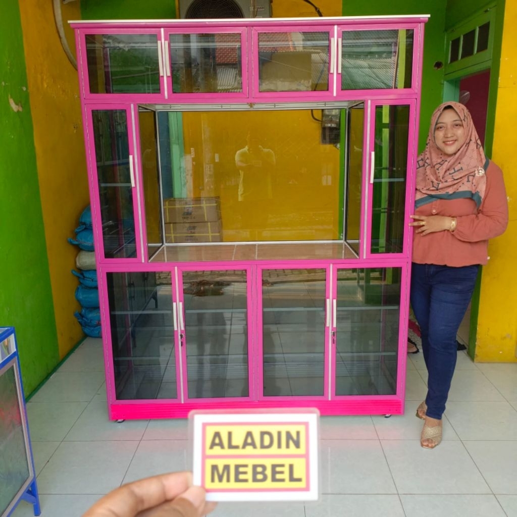 Bufet TV Alumunium Pink Murah Sidoarjo (u.kss)