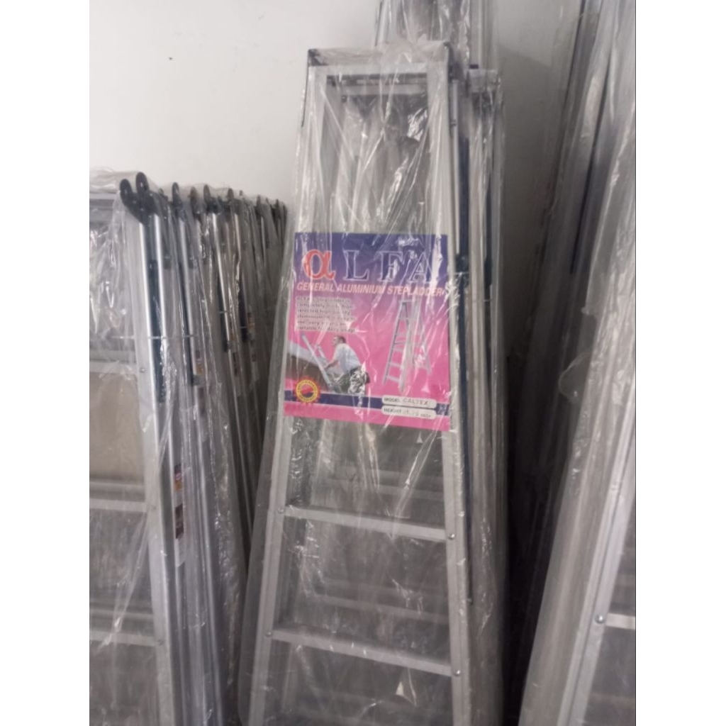 Tangga Lipat Aluminium Merek ALFA, ORI (hanya wilayah kota dan kabupaten malang)