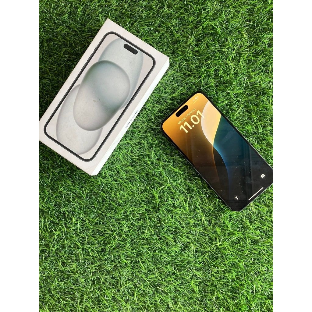 I-PHONE 15  PLUS 128GB IBOX BARU PAKAI 1BULAN