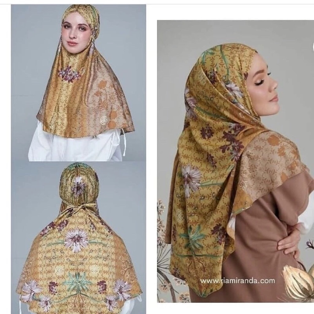 Bergo Hijab Instan CELO Peanut Ria Miranda X Dewi Sandra No Pouch Preloved (Bisa Split Payment/Chat)