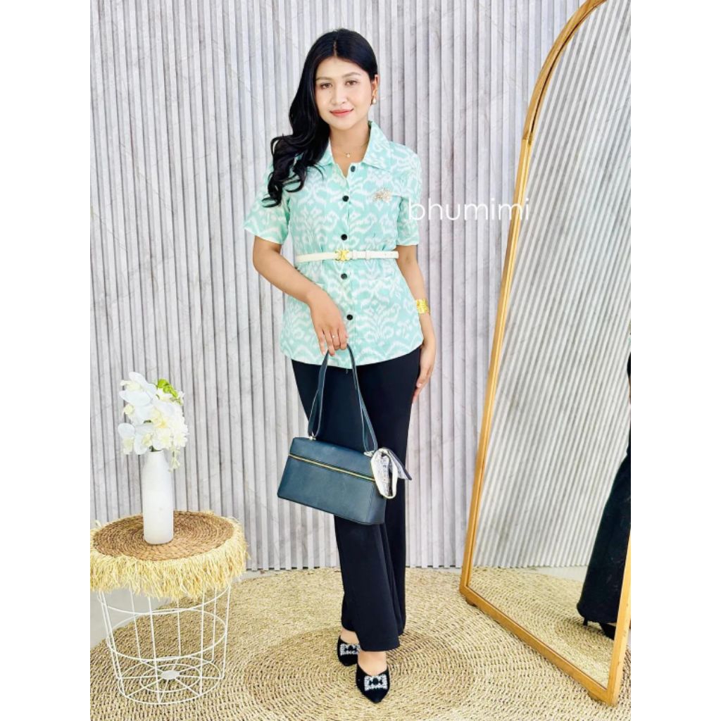 Atasan Endek Katun Print/Atasan Endek/Atasan Wanita