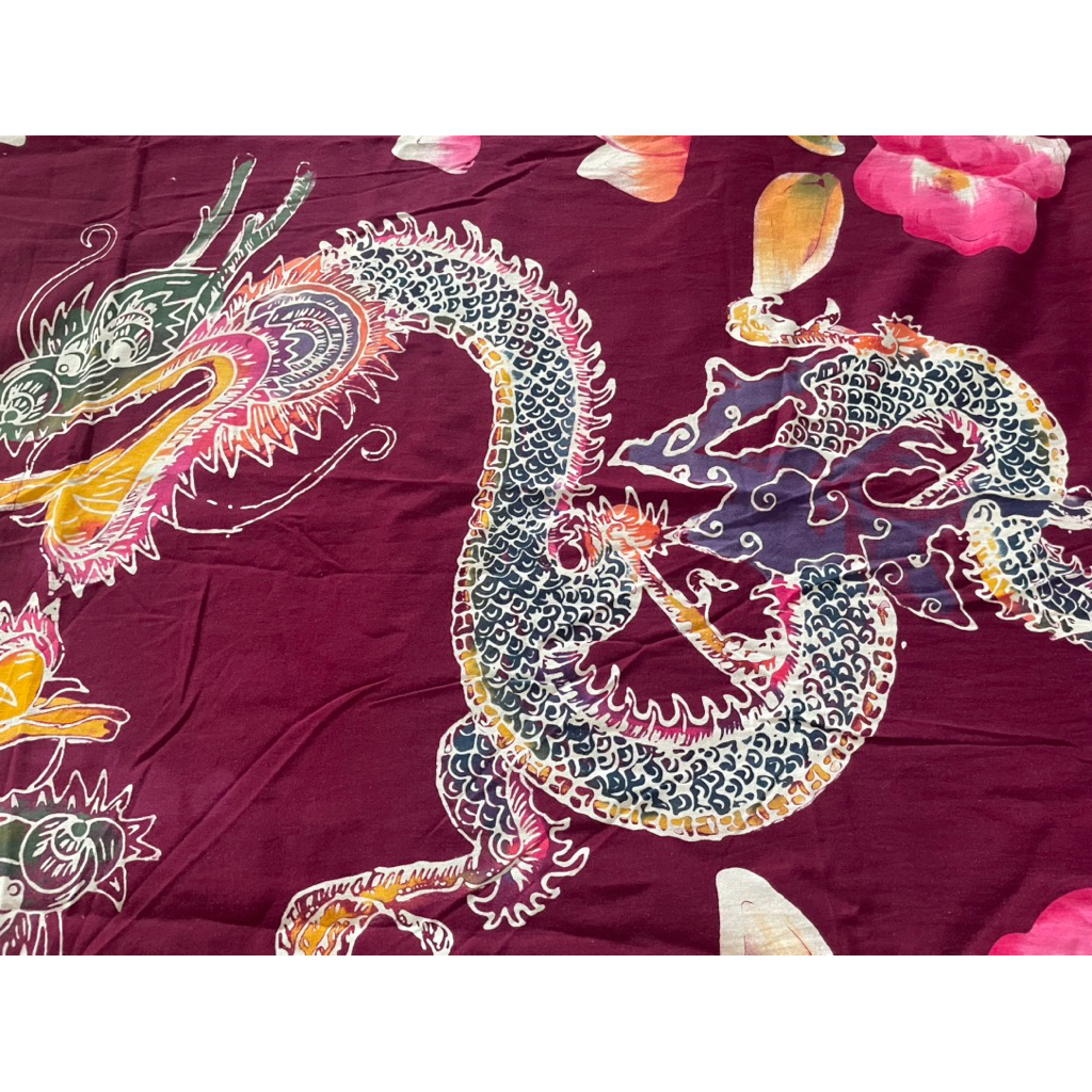 Kain Batik Gendongan Bayi Ukuran Panjang Selendang Gendong Bayi Batik Cukin Premium motif naga merah