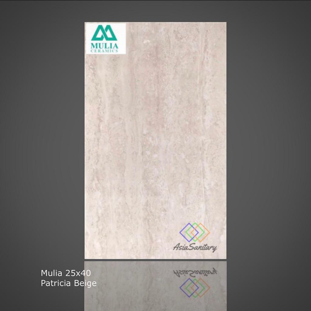 Keramik Dinding 25x40 Mulia Patricia Beige | Keramik Dinding Glossy Elegan