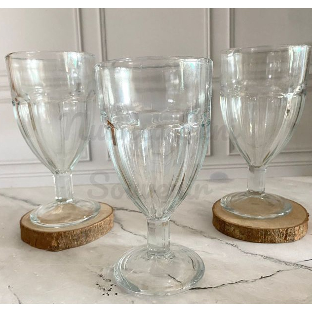 Souvenir Gelas Wine Kaca Tangkai Gelas Jardin Citinova Tumbler Mug Juice Kaki Kaca Aesthetic