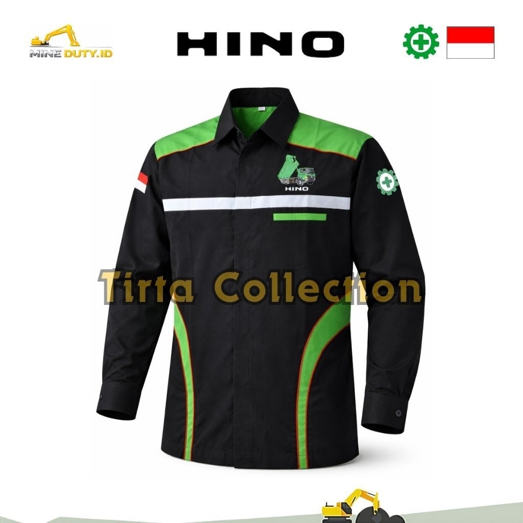 KEMEJA SAFETY HINO TRUCK - BORDIR ALAT BERAT