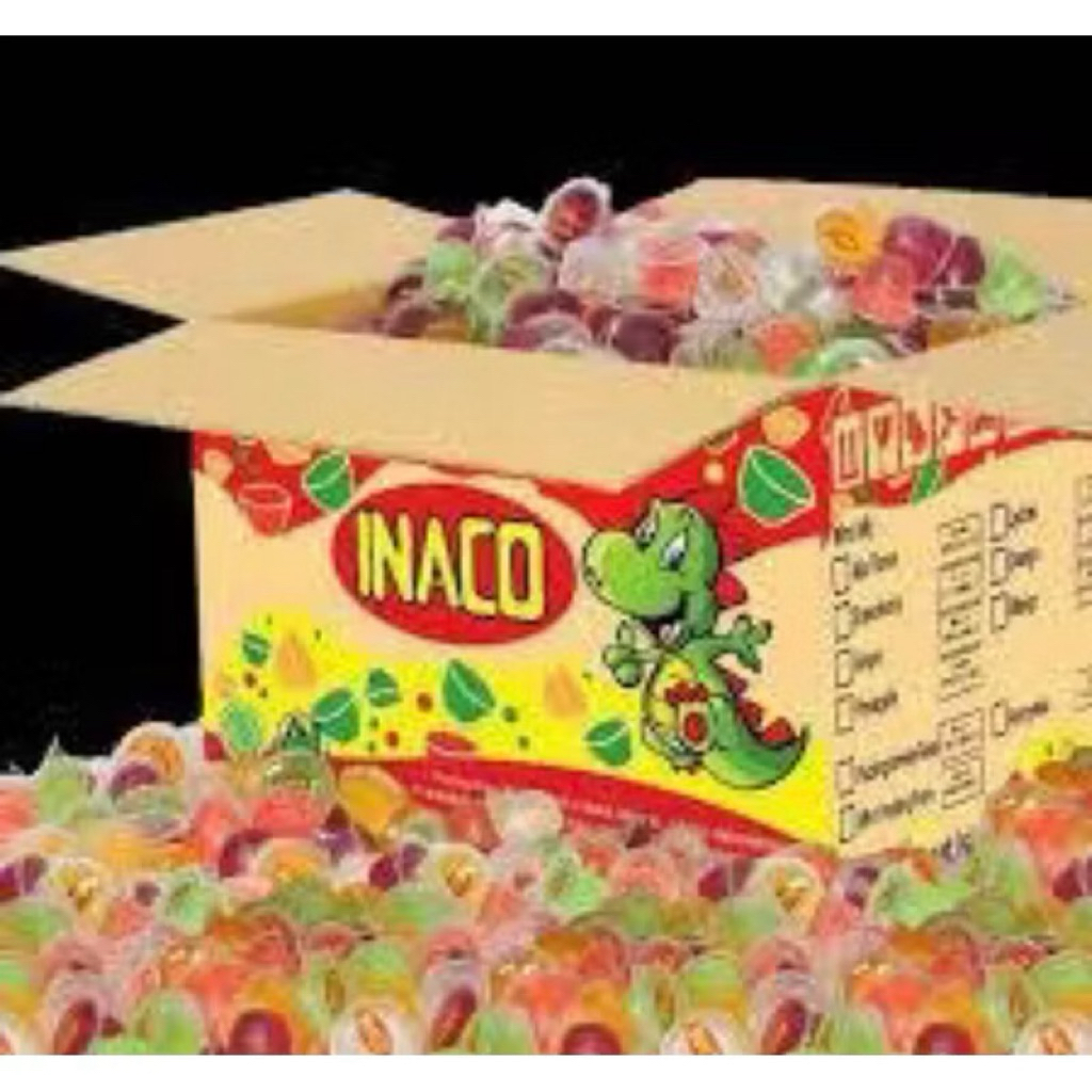 Jelly Inaco 10kg dengan Rasa Buah Mix, Tanpa Pemanis Buatan