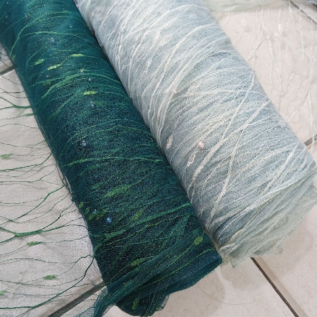 kain tile chantily motif - bahan tile premium - kain tile mutiara - kain tile akar - kain tile payet