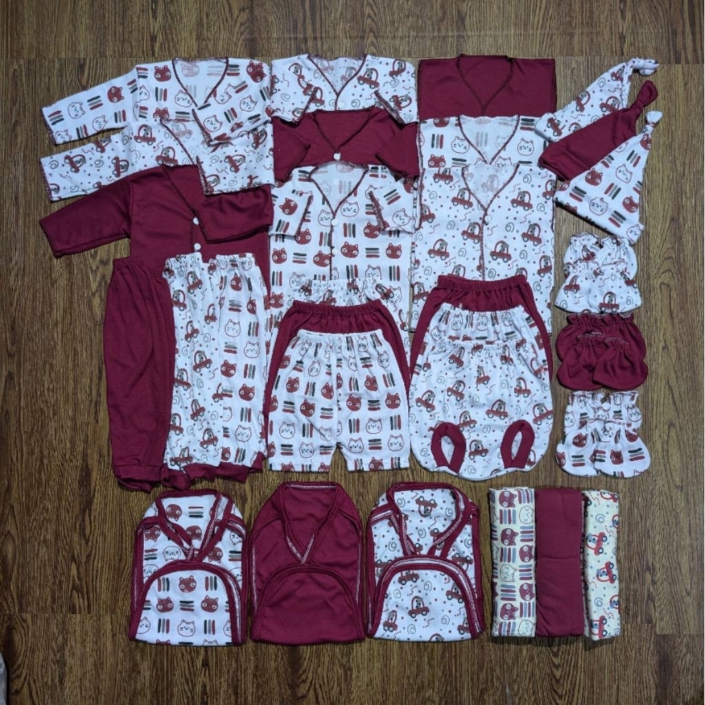Gulden Baby Baju Bayi Baru Lahir Perempuan 42 Pcs Paketan Brojol Lengkap Set Newborn Girl