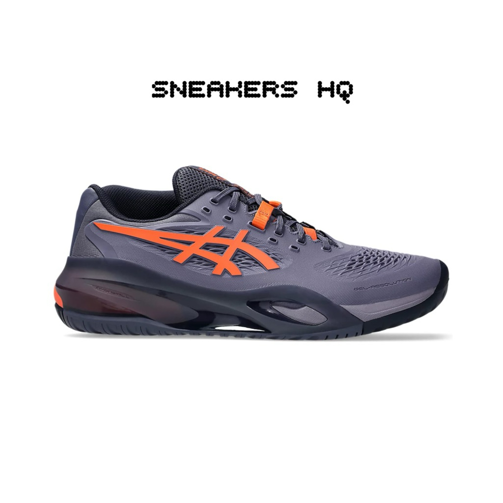 Sepatu Tenis Asics Gel Resolution X Purple Nova Orange