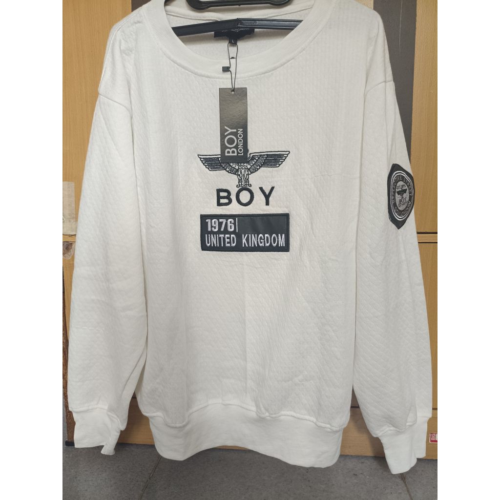 sweater CN boy london original tag lengkap baru size L fit XL
