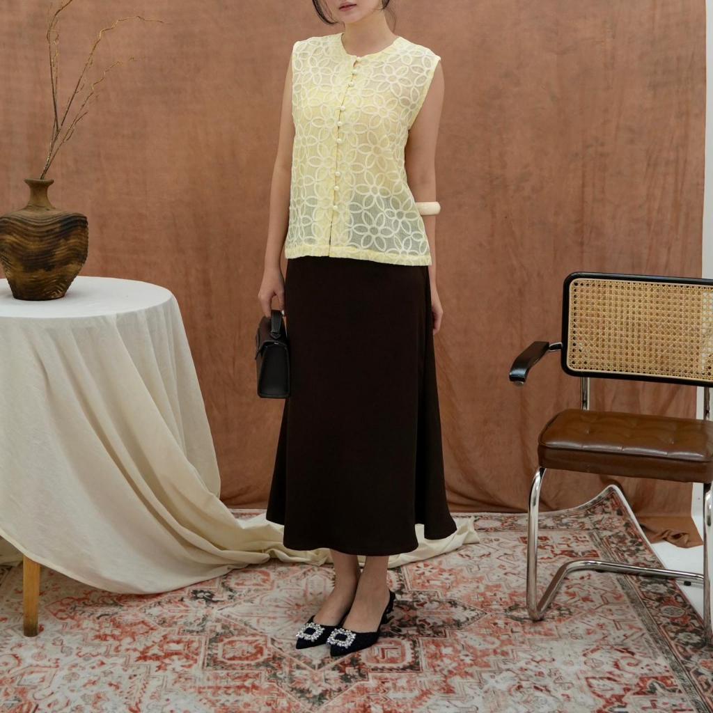 Misschic - Anika Satin Skirt
