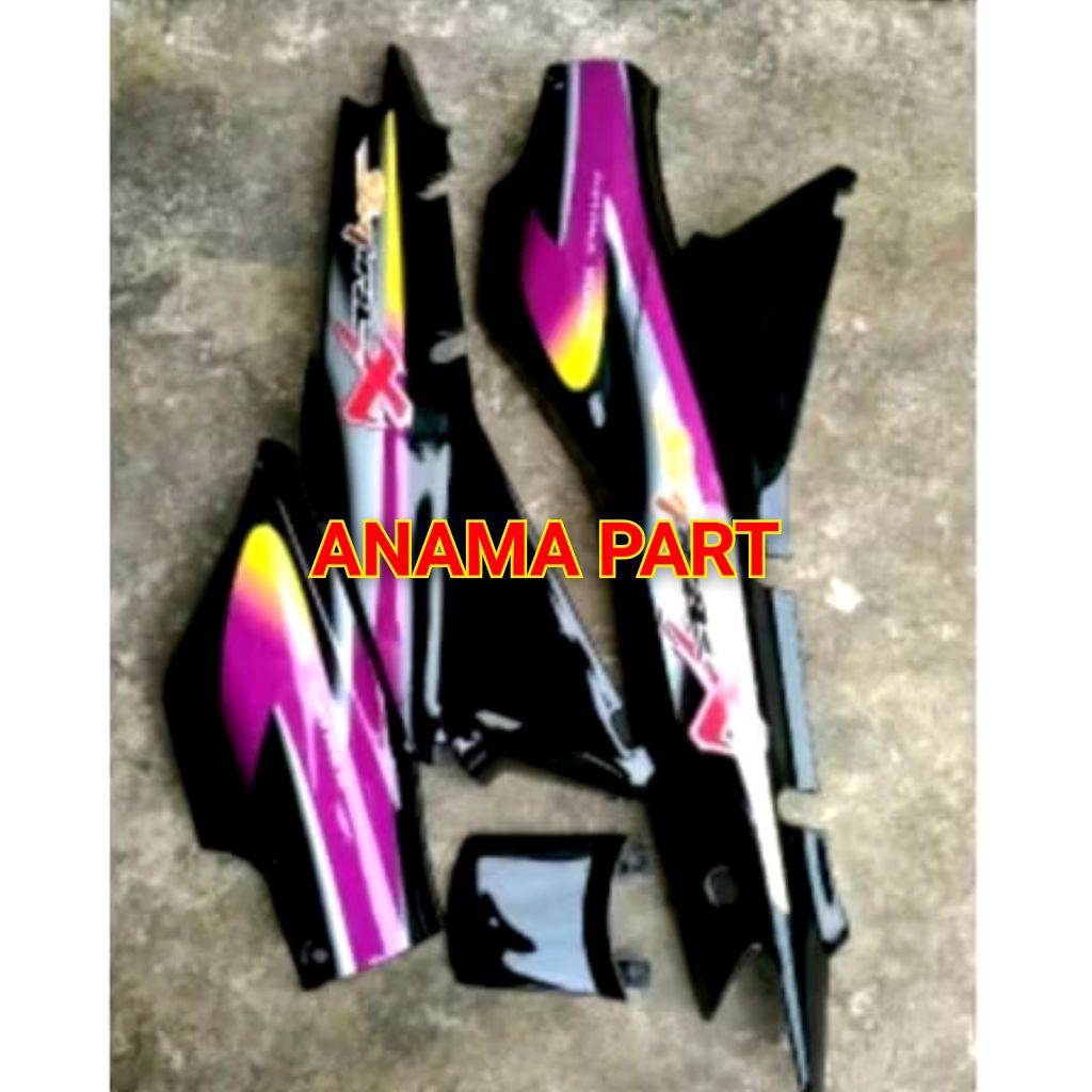 cover body supra x lama Body belakang supra x lama bahan tebal Cover body + box aki supra x lama set