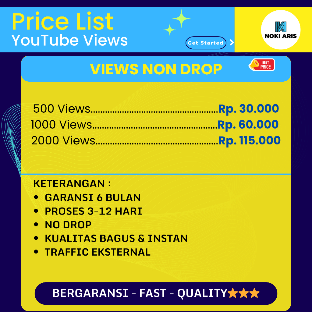 MURAH Jasa YouTube Views No Drop - Permanen Bergaransi Aman